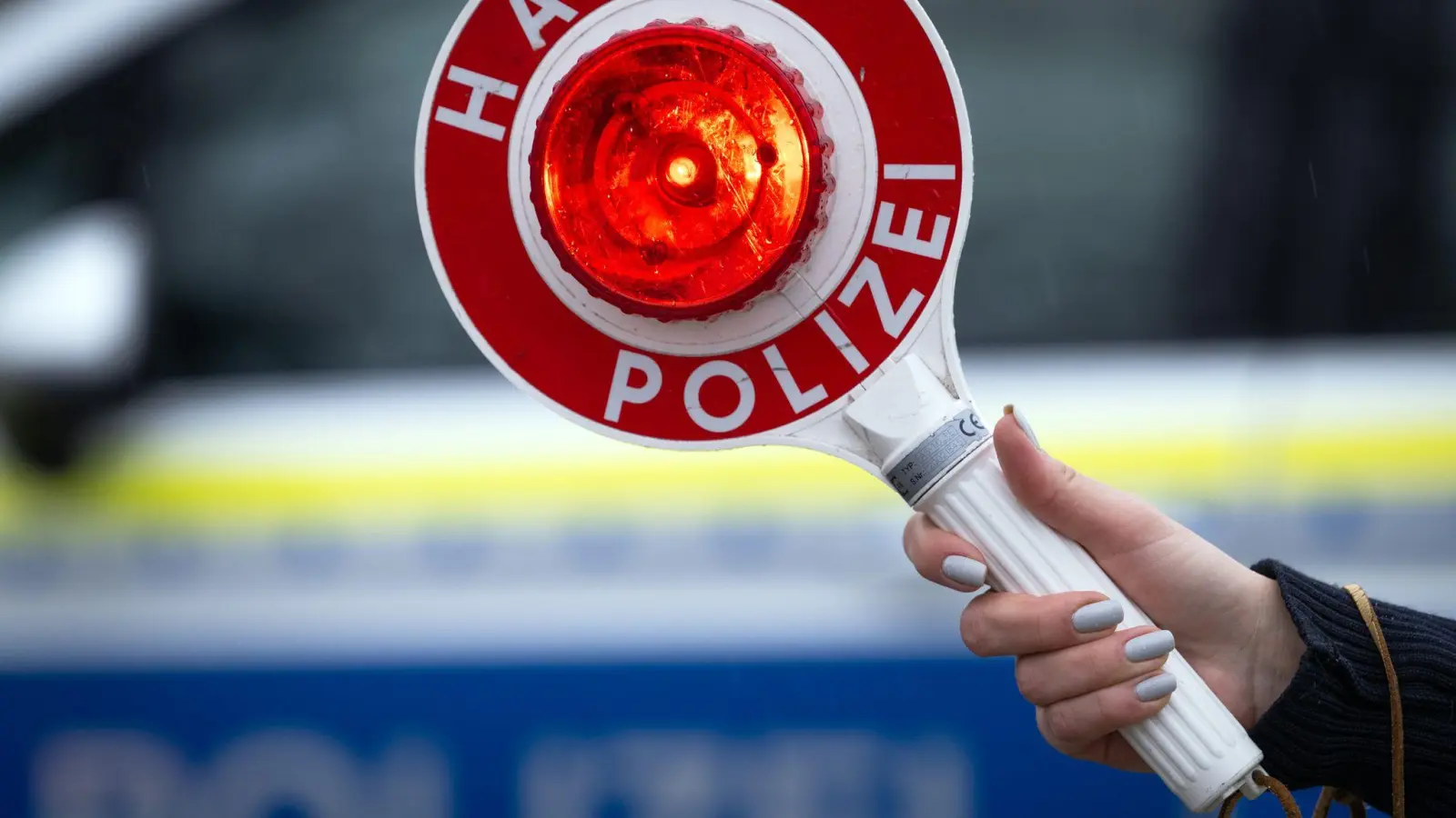 Polizeibeamte wollten am frühen Samstagmorgen ein Auto kontrollieren, doch der Fahrer hielt nicht an. (Symbolbild) (Foto: Soeren Stache/dpa)