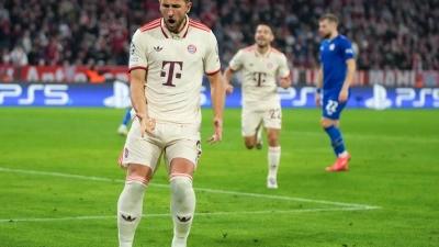 Trifft mehrfach gegen Zagreb: Harry Kane. (Foto: Matthias Schrader/AP/dpa)