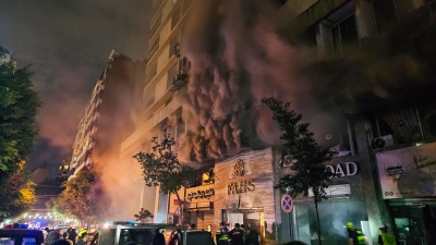 Feuer in Beirut nach israelischem Luftangriff (Archivbild). (Foto: Hassan Ammar/AP/dpa)