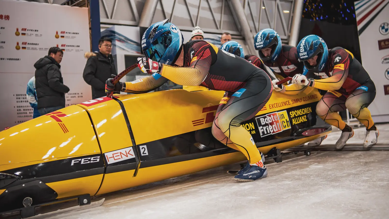 Startklar: Nach dem dritten Platz in China will das Bobteam Friedrich mit Felix Straub in Frankreich weiter vorne landen. (Foto: BSD/Michael Schwab)