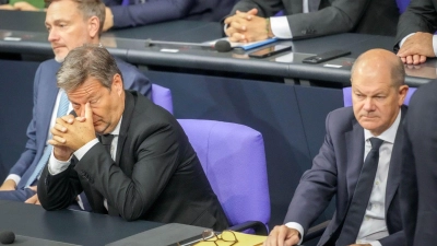 Lindner, Habeck, Scholz: In der Ampel macht jetzt jeder sein eigenes Ding in der Wirtschaftspolitik. (Archivfoto) (Foto: Kay Nietfeld/dpa)